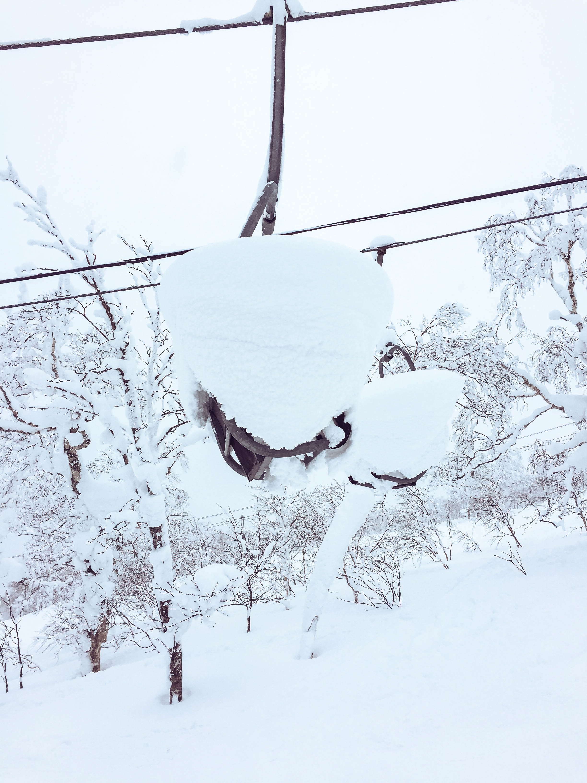 Niseko Japan - Snowfall - Chairlift