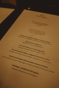 Cheval Blanc Basel Menu